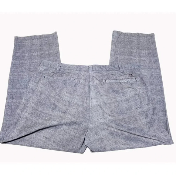 Adidas Golf Pants Men's 36 x 30 Flat Front Gray Stretch Poly Spandex Blend - Picture 2 of 9